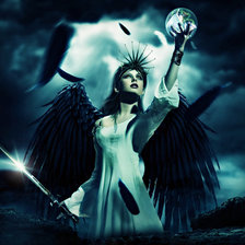 Схема вышивки «ангел мести»