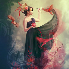 Схема вышивки «богиня»