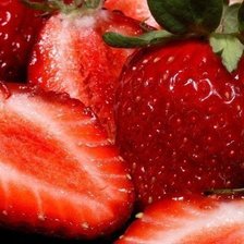 Схема вышивки «клубника»