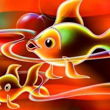 Схема вышивки «рыбки»