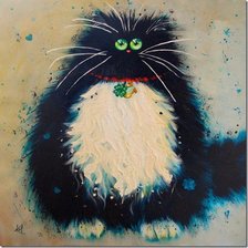 Схема вышивки «Счастье. Коты от Ким Хаскинс»