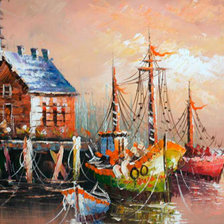 Схема вышивки «лодки»