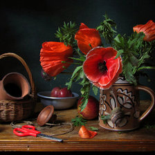 Схема вышивки «маки»