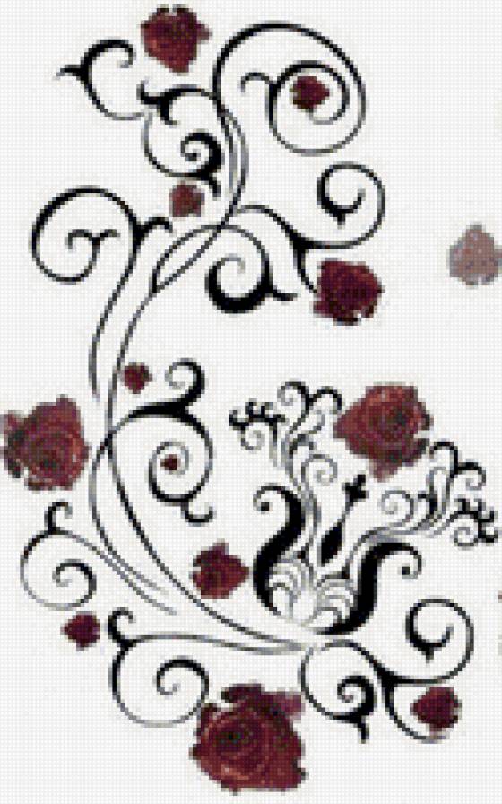 Узор - узор, цветы - предпросмотр