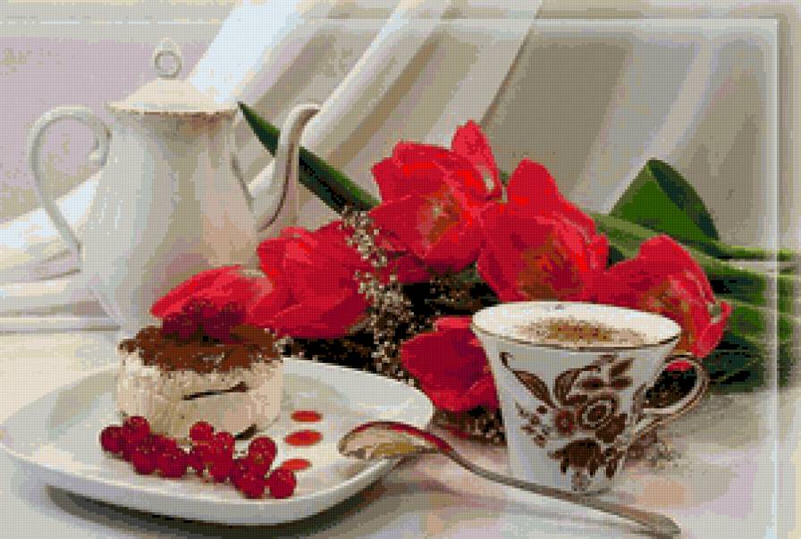 чашечка кофе - натюрморт - предпросмотр