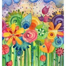 Схема вышивки «Сад»