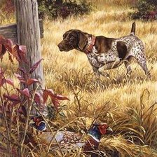 Схема вышивки «Охота»