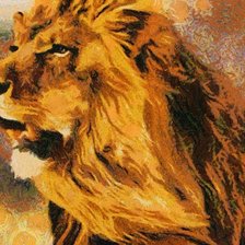 Схема вышивки «Лев»