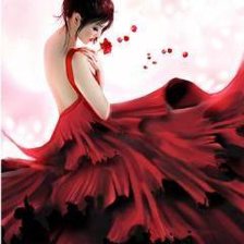 Схема вышивки «Девушка»