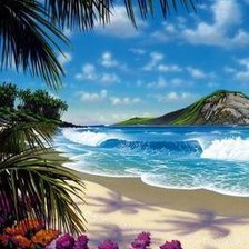 Схема вышивки «Море»