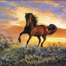 Схема вышивки «Лошадь»