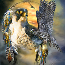 Схема вышивки «Дух ястреба»