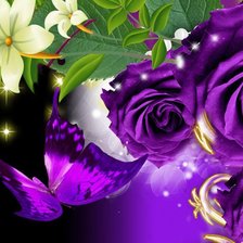 Схема вышивки «волшебные цветы»