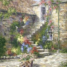 Схема вышивки «лестница»