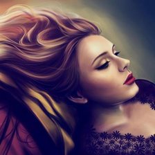 Схема вышивки «Девушка»