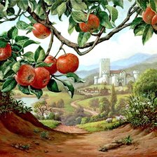 Схема вышивки «южный пейзаж»