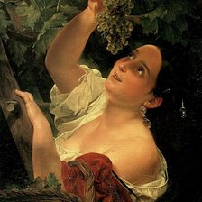 сборщица винограда