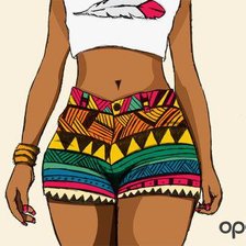 Схема вышивки «look»