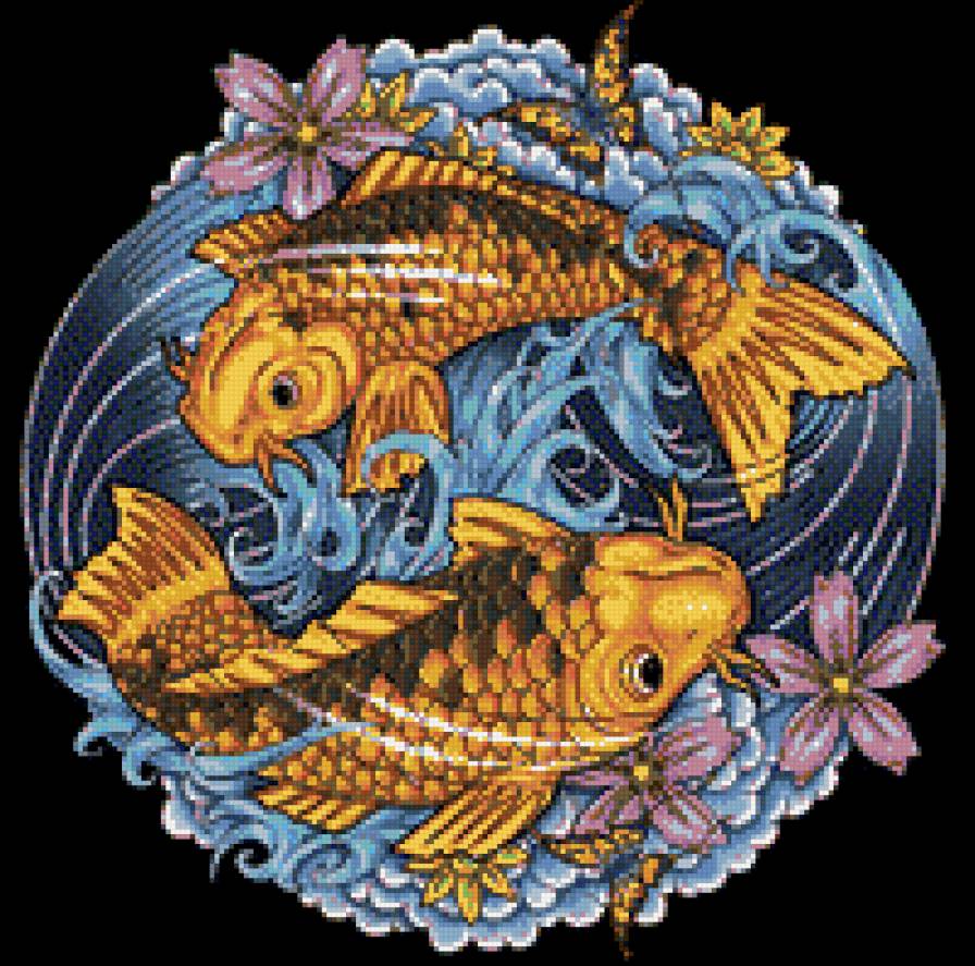 Зеркальные карпы - карпы, подушка - предпросмотр