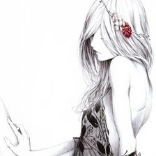 леди с цветком