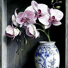 Схема вышивки «Орхидеи»