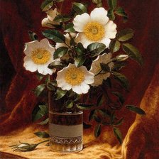 Схема вышивки «цветущий шиповник»