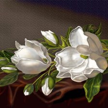 Схема вышивки «магнолия»