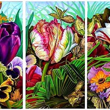 Схема вышивки «Цветы»