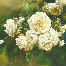 Схема вышивки «Herbaciane roze»