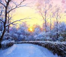 Схема вышивки «зима в лесу»