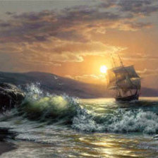 Схема вышивки «прилив»