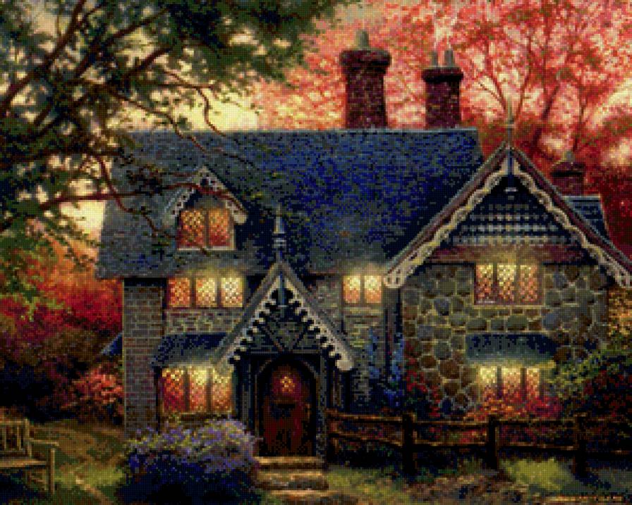 Серия домики - природа, пейзаж - предпросмотр