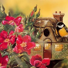 Схема вышивки «Серия домики»