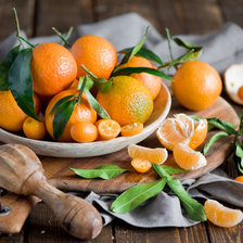 Схема вышивки «Мандарины»