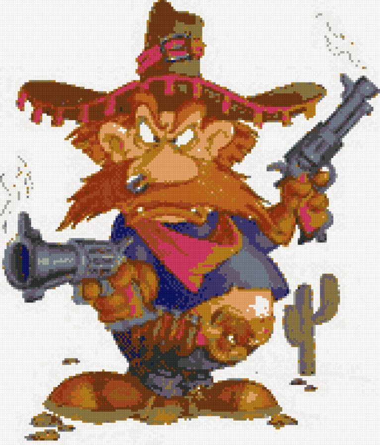 бандит - пират, человек, мультик - предпросмотр