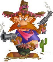 Схема вышивки «бандит»