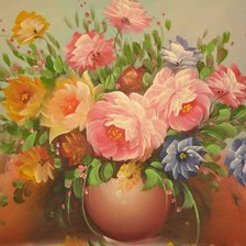 Схема вышивки «букет в вазе»