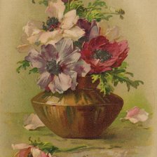 Схема вышивки «старая открытка»