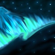 Схема вышивки «северное сияние»