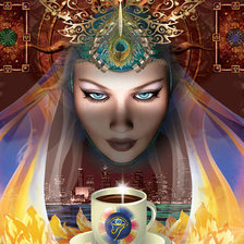 Схема вышивки «ведунья»