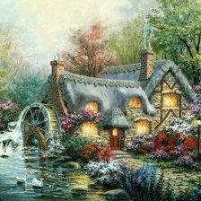 Схема вышивки «Дом»