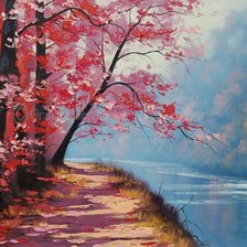 Схема вышивки «яркая осень»