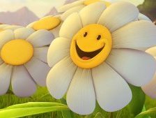 Схема вышивки «веселые ромашки»