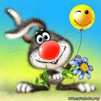 Схема вышивки «зайка и шар»