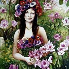 Схема вышивки «donna anemone»