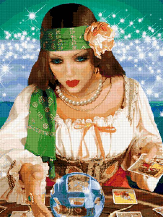 ведунья - гадалка, девушка - предпросмотр