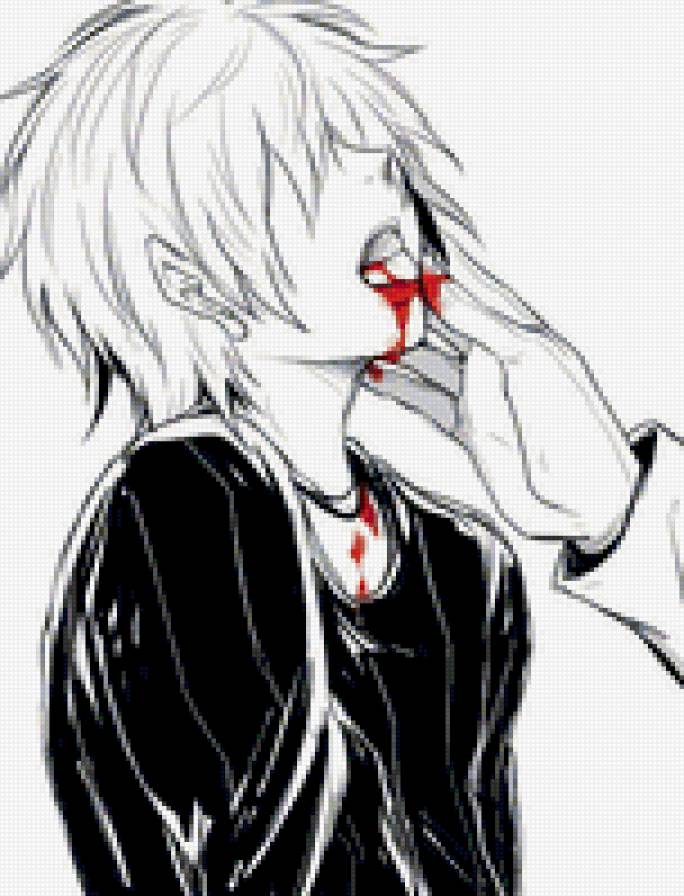 Аниме - аниме, мальчик, кровь, сенен-ай, яой - предпросмотр