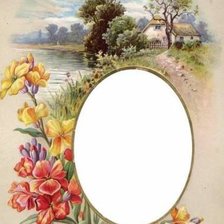 Схема вышивки «Фоторамка пейзаж»