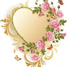 Схема вышивки «Фоторамка с розами»