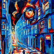 Схема вышивки «городская аллея»